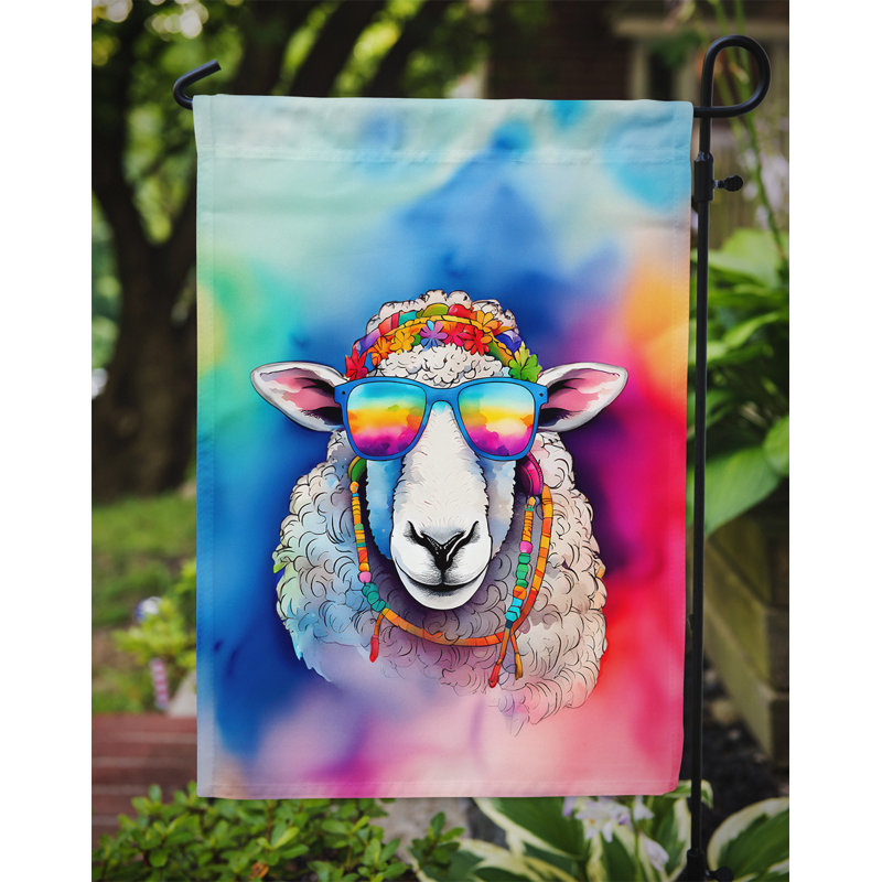 Drapeau de jardin hippie