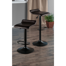 Holz Swivel Upholstered Adjustable Height Counter Stool with Metal Frame