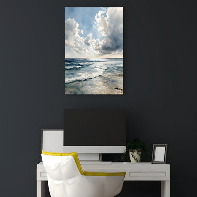 «Sunny Beach Day Contemporary Beach», reproduction d'art mural