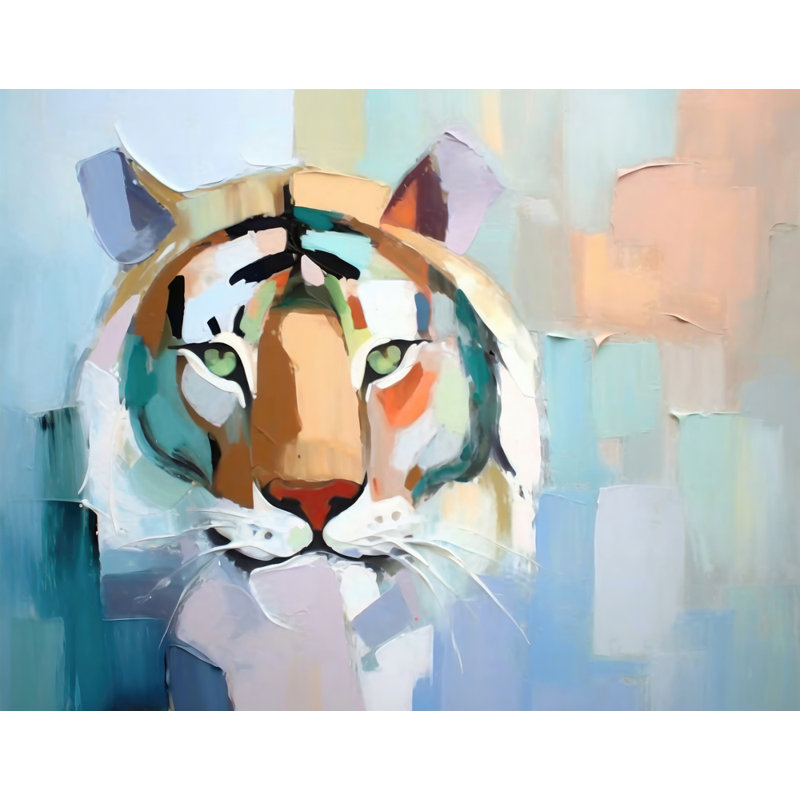 «Tiger» sur toile, H 20 po x l 24 po