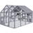 Outdoor Cat House Enclosure with Cat Playpen  for Large Spaces