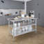 Table de travail commerciale en acier inoxydable avec 2 tablettes, l 30 po x P 60 po-60901503