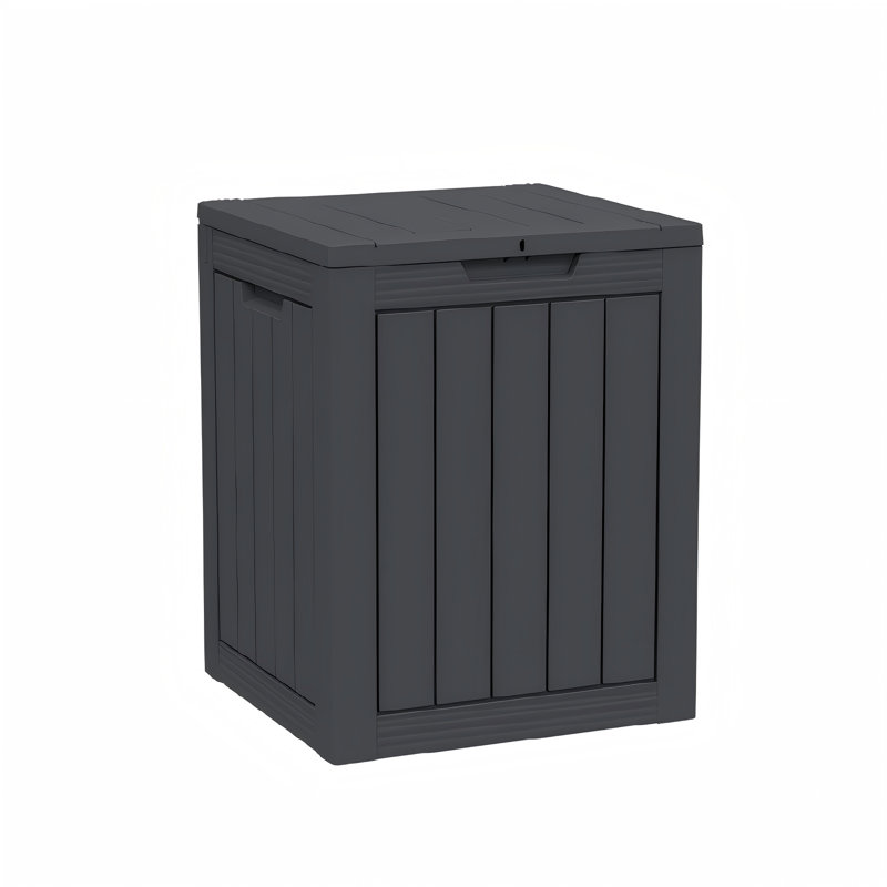 Outdoor Deck Storage Box – 28-260 Gallon Durable, Weatherproof & Lockable Resin Cabinet for Patio & Garden, Black