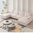 U-Shaped sectional sofa with double chaises