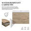 Meuble-lavabo suspendu de 91 cm (36 po), armoire en mélamine de bois avec lavabo intégré en résine et carbonate de calcium, préassemblé-729679297-729679326