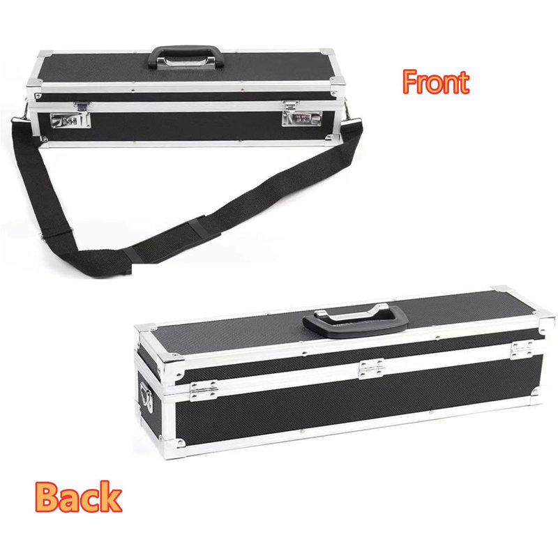 Chef’s Knife Case Aluminum Hard Case with Dual Combination Locks Cultery Carrier Portable Knife Organizer Block Holders Protectors With 8 Slots Can Hold Home Kitchen Knife Tools Up To 17.5”