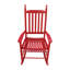 Chaise berçante en bois rose rouge-624273762