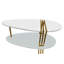 Table basse moderne, forme elliptique ovale