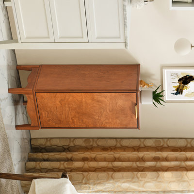 Armoire de rangement rétro avec poignées en métal