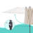 Rulo 15.75 " W Rectangular Market Umbrella with Crank Lift