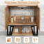 Ensemble de meuble-lavabo simple moderne 30 po avec lavabo, robinet, tablette ouverte et structure en métal 30 po-630345977