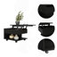 Table basse à plateau relevable H 15,3 po Babel, roulettes, une tablette, noir, salon