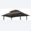 Housse de remplacement pour abri de jardin 8X5ft - Toit de tente à deux niveaux pour barbecue, imperméable, gris pour toile de jardin, polyvalent, facile à assembler-446711628