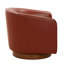 Chaise pivotante en cuir et cuir Tessa-590468038
