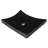 Eden Bath Zen 17'' Black Stone Rectangular Bathroom Sink