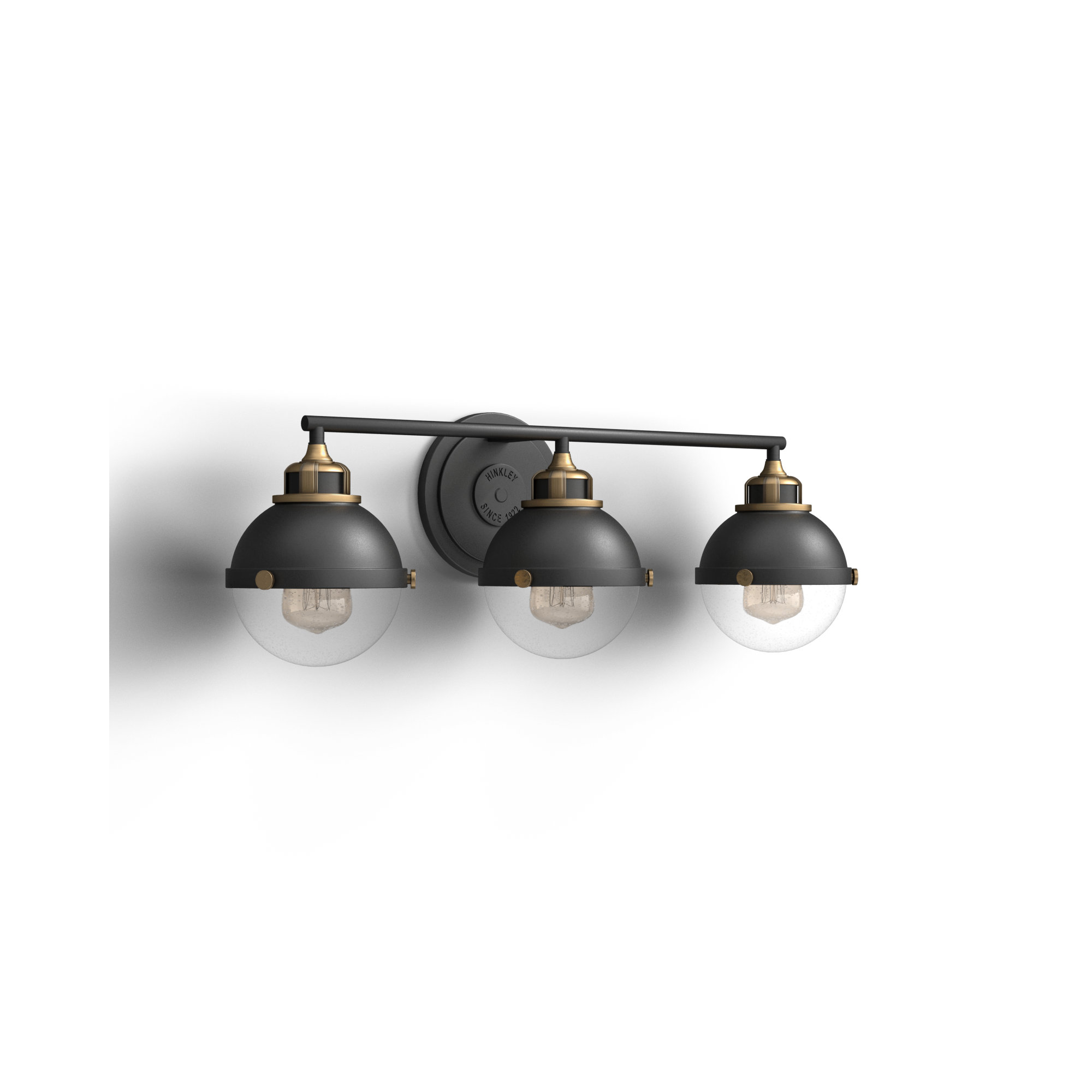 Kyoto 3 Light Seeded Dimmable Vanity Light