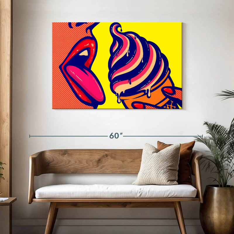 Yarlin Comic Ice Cream, 30" H x 45" W