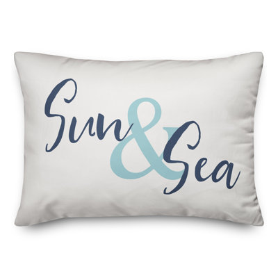  Housse et insert de coussin rectangulaire Sun and Sea