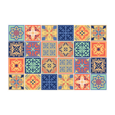 Grindle 15cm W x 15cm L PVC Peel and Stick Mosaic Tile
