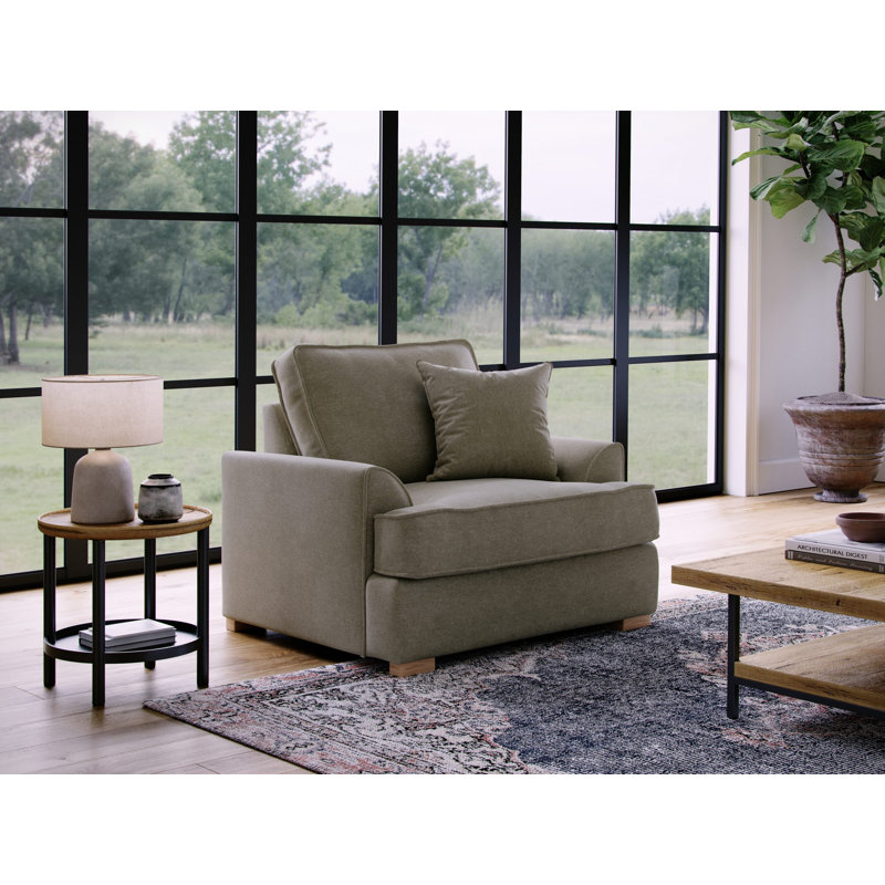 Chadwic Upholstered Armchair, Brown
