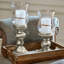 2 Piece Metal Candlestick Set