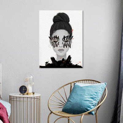 «Cils Petals Girl II», reproduction sur toile