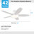 Low Profile 5 - Blade Flush Mount Small Room Ceiling Fan with LED Light and Remote-132999319-108166617