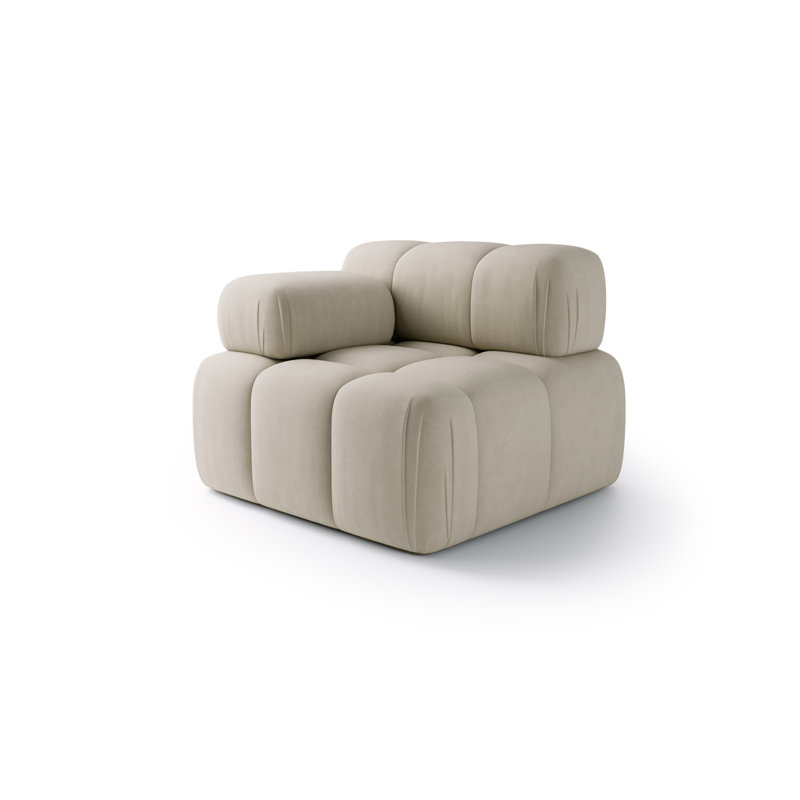 Upholstered Accent Chair, Beige