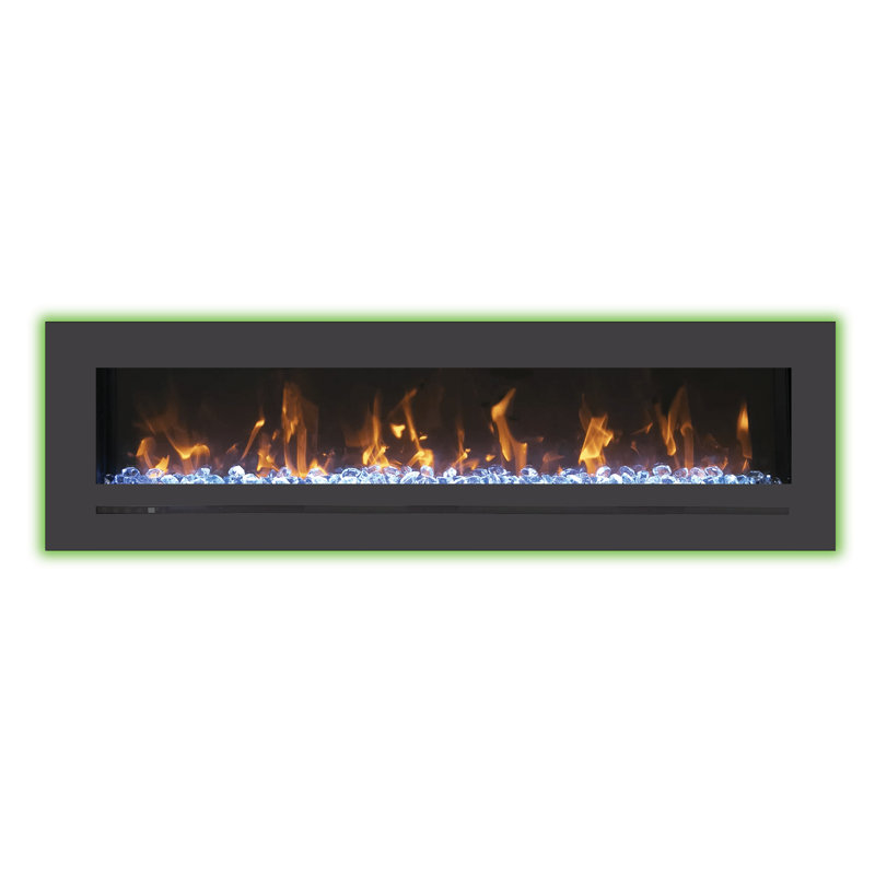 Electric Fireplace, 27"H x 62"W  x 7 3/8"D