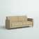 Perdue 81.5" Velvet Square Arm Convertible Sofa