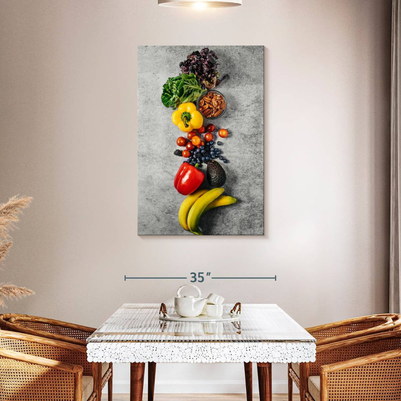 Yarlin Fruit And Vegetable Lineup, 45" H x 30" W