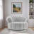 45.9"W 360° Swivel Accent Barrel Chair-904510353