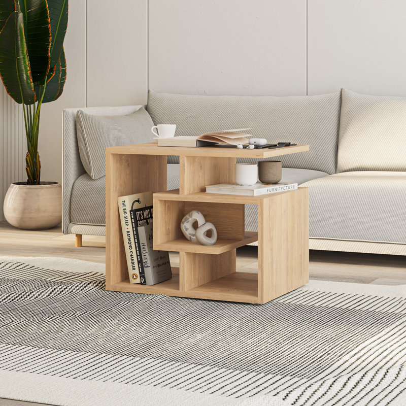 Table basse Alyea, Brun