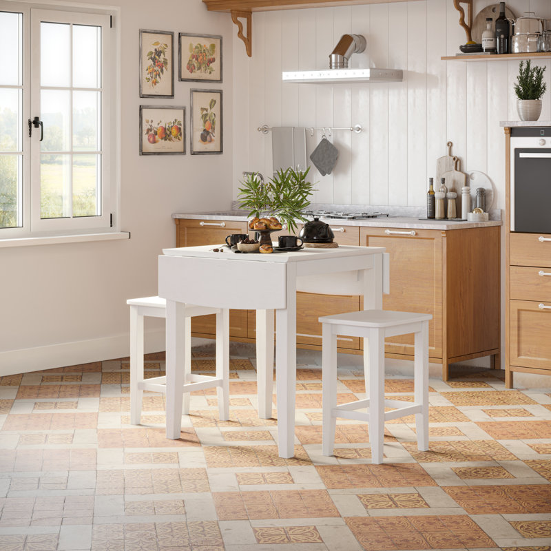 Salita 2 - Person Four Leg Dining Set, White