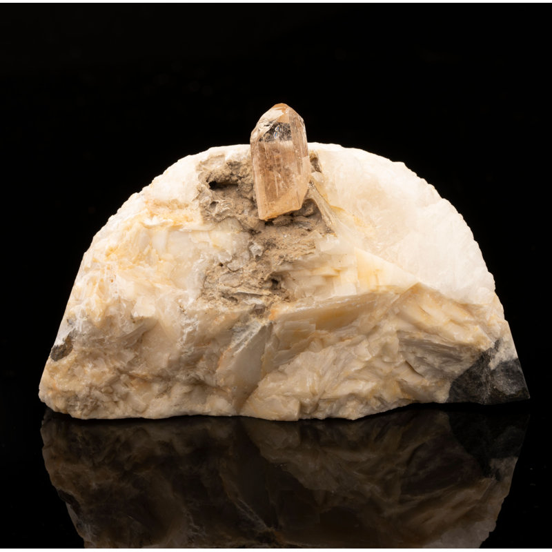 Imperial Topaz on Calcite Matrix // Ver. 2