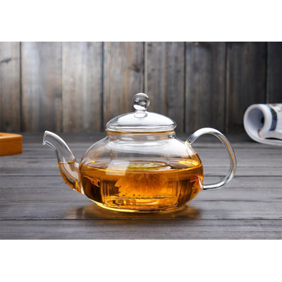 Wrought Studio Doneva Glass Teapot