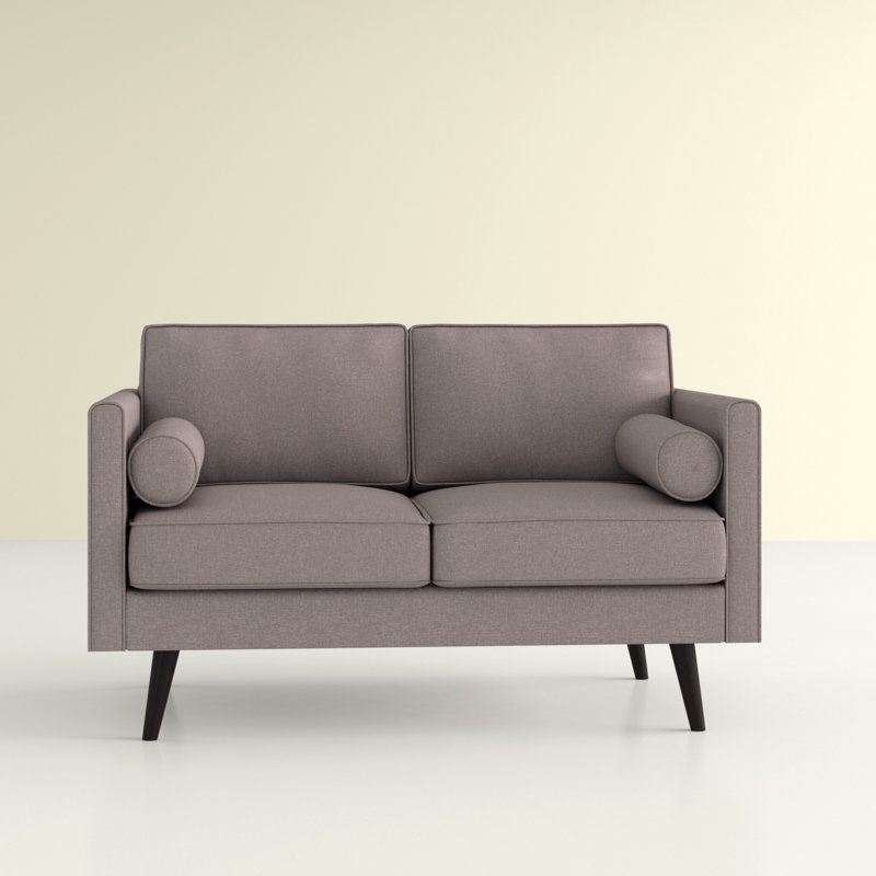 53'' Upholstered Loveseat, Light Brown