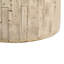 Table d'appoint rustique MGO avec ambiance de bois réaliste et cordon tressé décoratif