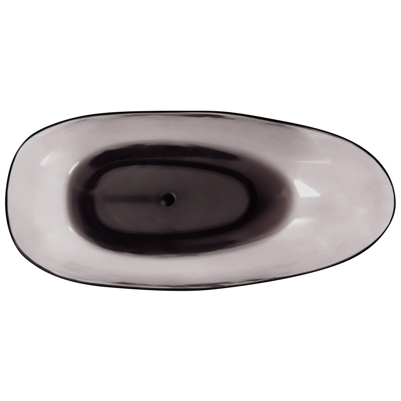 Monquie 169mm x 78mm Solid Surface Bathtub, Black