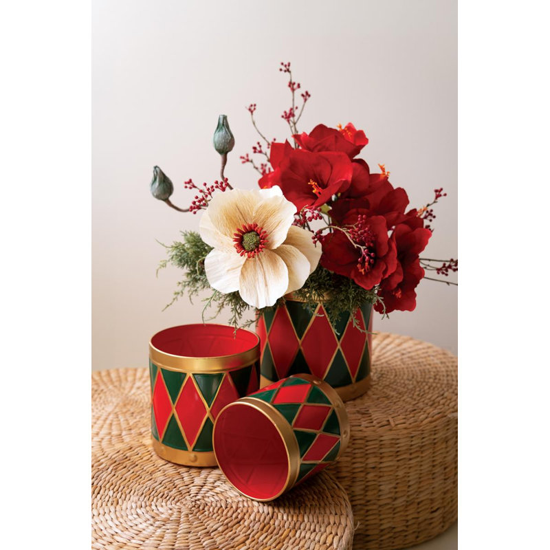 Ensemble de trois plateaux de Noël en métal