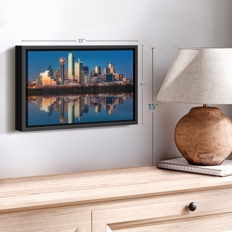 Dallas Skyline Canvas Print, 9" H x 13" W