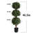 2 Pack 46" Artificial Topiary Ball Tree