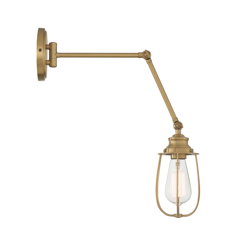 Swing Arm Sconce, Brass