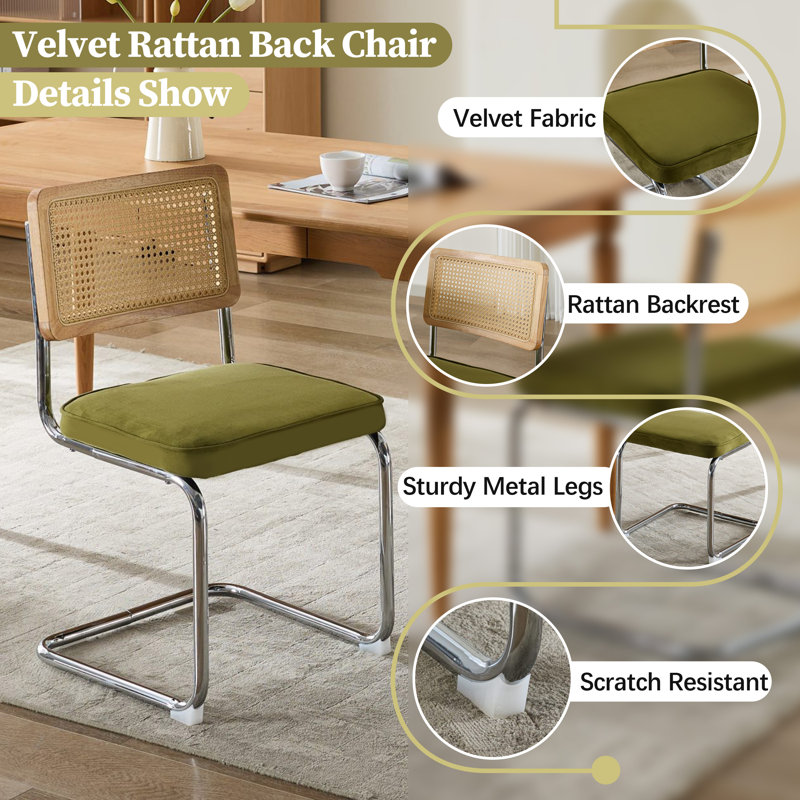 5 - Piece Pedestal Dining Table Set, Green/Silver, 28.7"H x 31.5"L x 31.5"W, White
