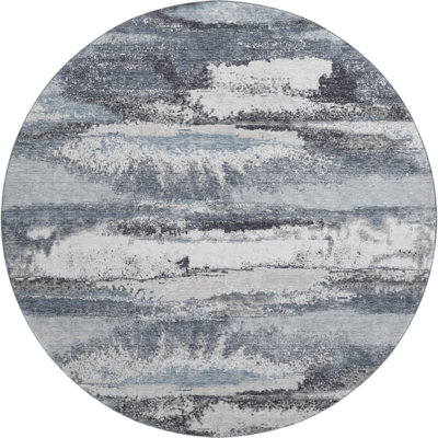 Premium Machine Washable Prisco Gray Rug