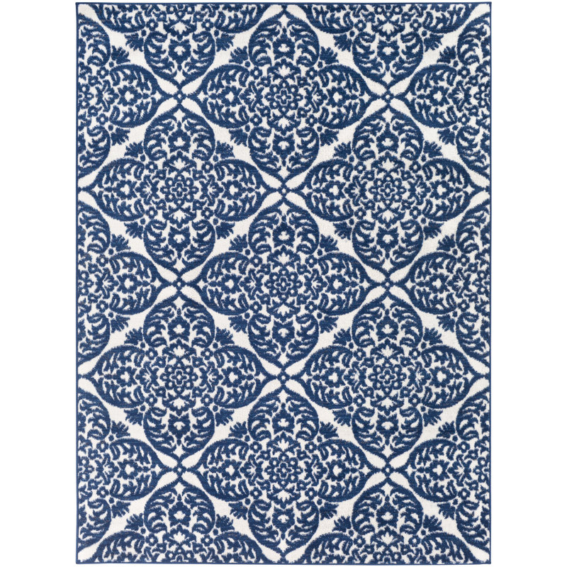 Tapis bleu Roundhay, Rectangle 6 pi 7 po x 9 pi