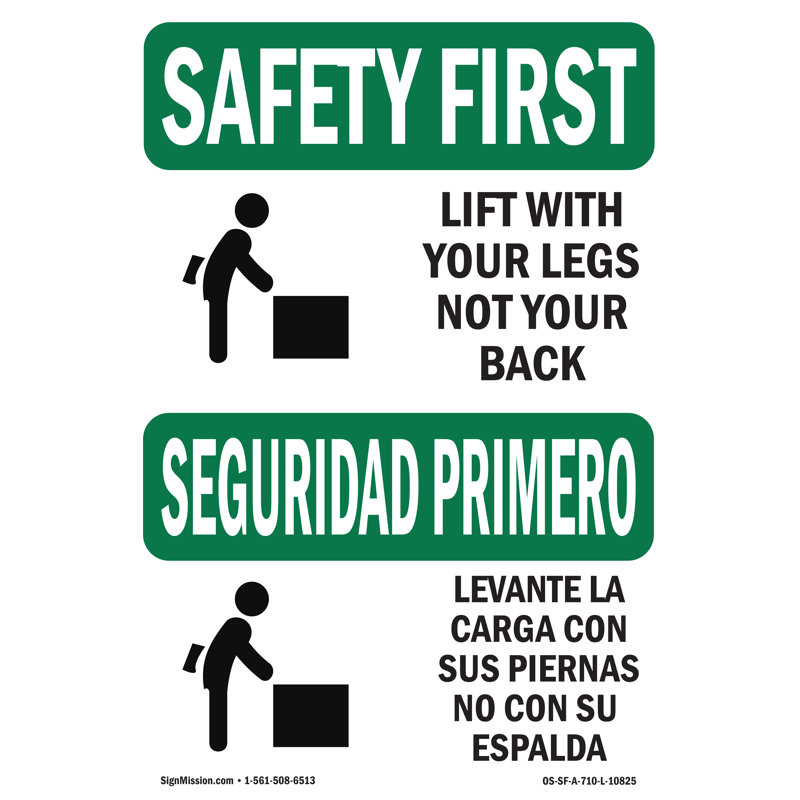 Décalcomanie binaire «Lift with Legs Not Your Back» 5 po x 3,5 po