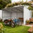 Durable Steel Sheds, Spacious Industrial Design for Multifunctional Storage