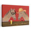 Funny Horses At Bar Contemporary Horse Wall Art Print by Sharyn Bursic - Wrapped Canvas Print-1092837252