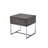 End Table In Gray Oak And With Space Design Rectangular Storage Facility